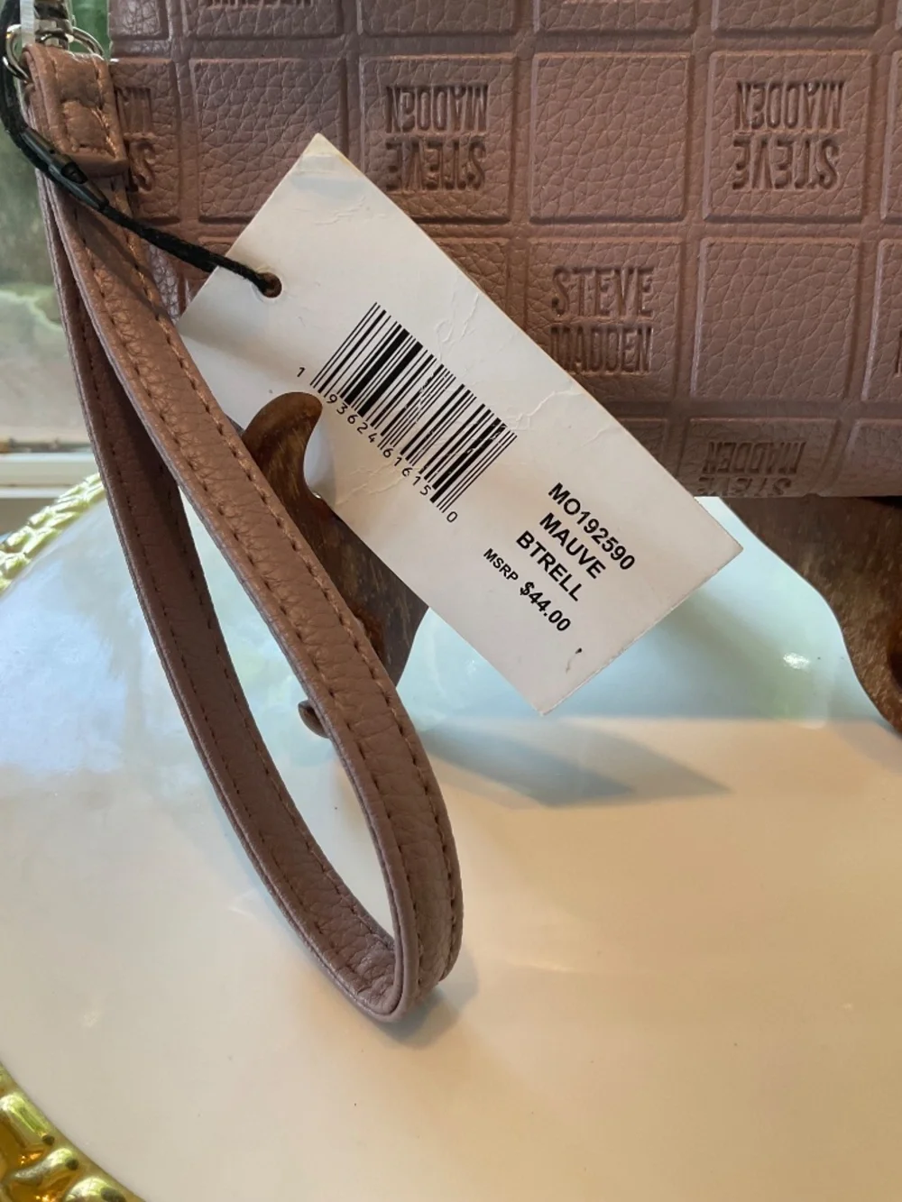 Steve Madden Mauve Colored Wristlet Wallet NWT
